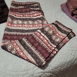 Fleece lined leggings or lounge pants